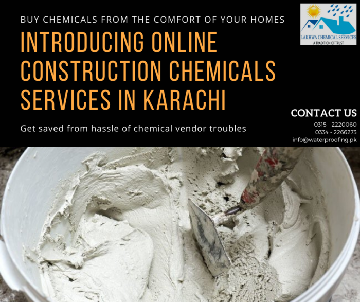 Introducing online construction chemicals services in Karachi 2 construction chemical services in karachi | construction chemicals companies in karachi | construction chemicals lahore | construction chemical companies in pakistan | waterproofing chemical in lahore