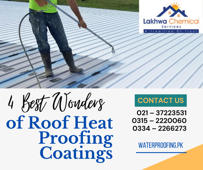 4 Best Wonders of Roof Heat Proofing Coatings roof heat proofing