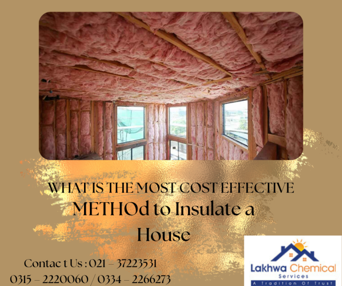 What is the Most Cost Effective METHOd to Insulate a House insulate a house