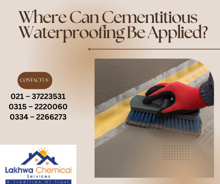 Where Can Cementitious Waterproofing Be Applied cementitious coating