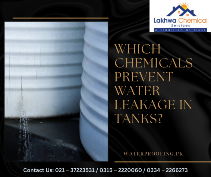 Which Chemicals Prevent Water Leakage in Tanks leaking water tank