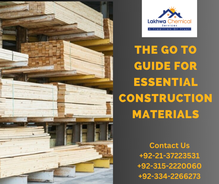 THE GO TO GUIDE FOR ESSENTIAL CONSTRUCTION MATERIALS construction and building materials