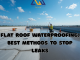 flat roof waterproofing