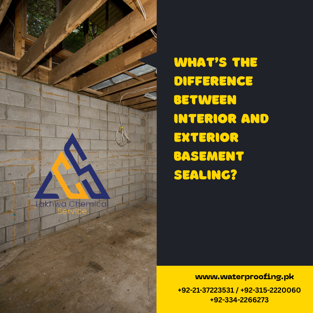 What’s the Difference Between Interior and Exterior Basement Sealing basement sealing