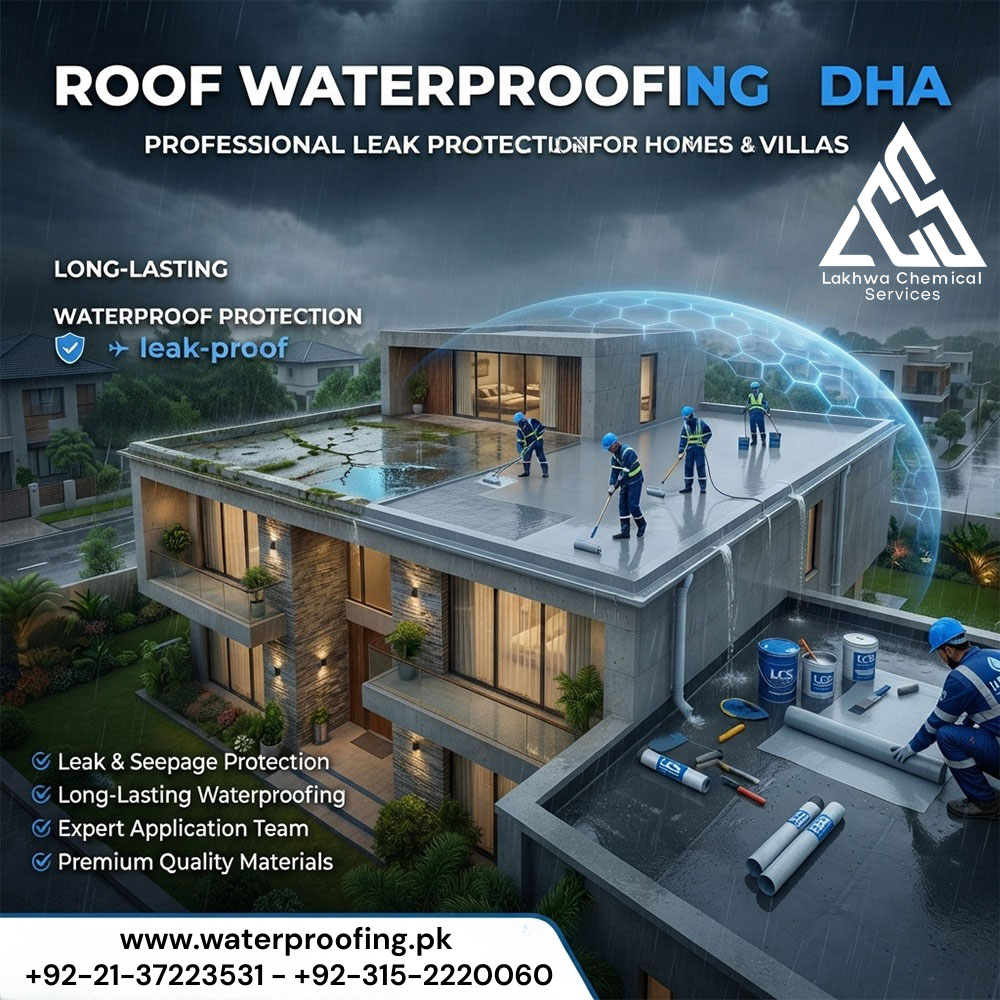 Roof Waterproofing in DHA Karachi | Lakhwa Chemical Services