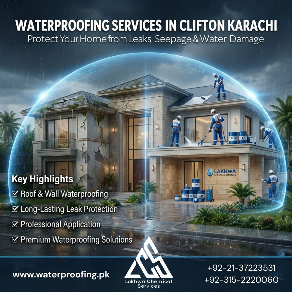 Waterproofing Services in Clifton Karachi