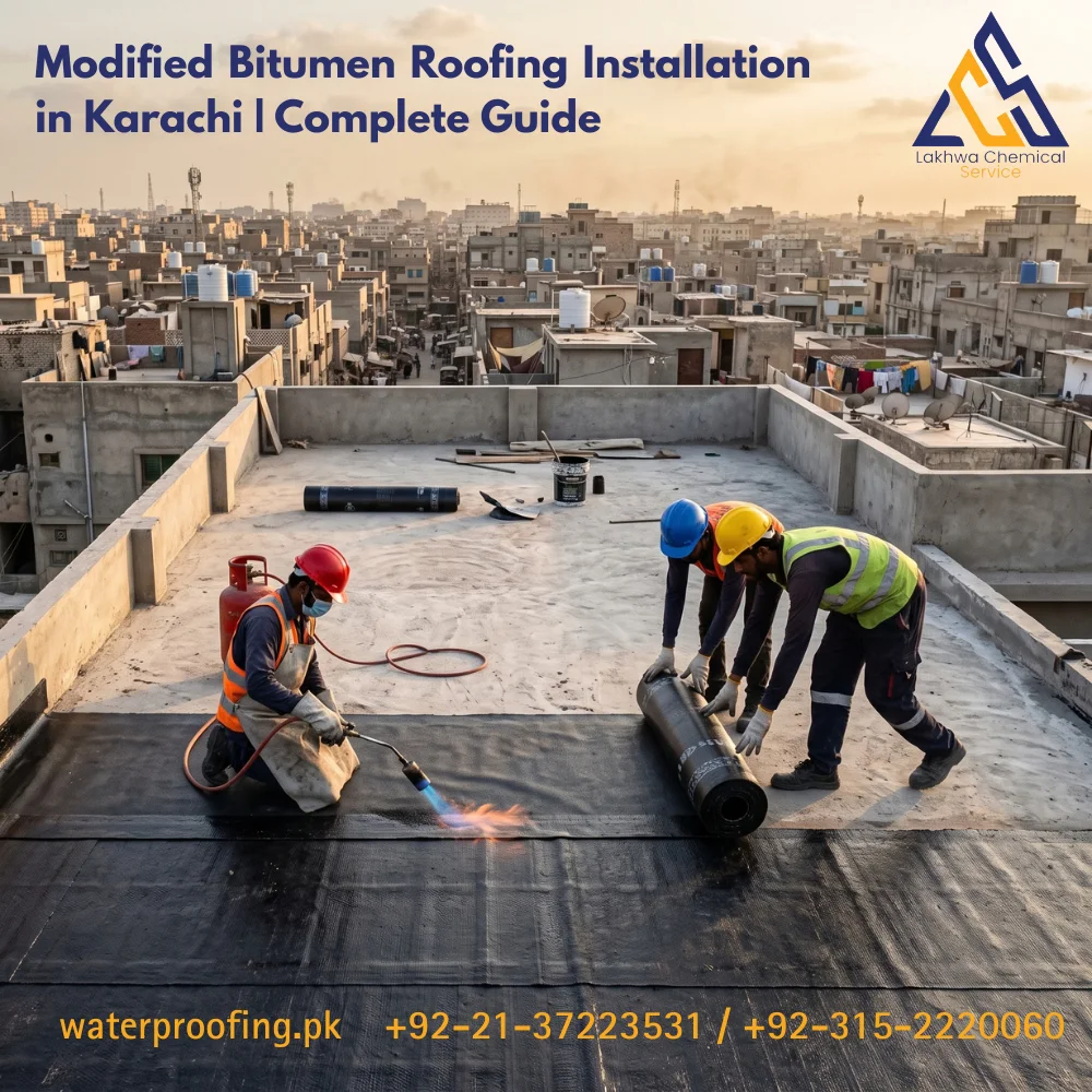 modified bitumen roofing installation