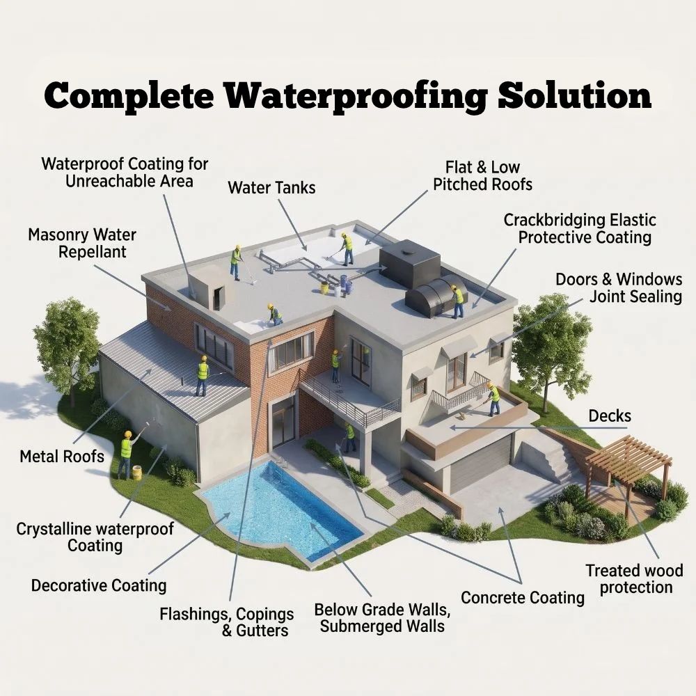 Professional waterproofing and heat insulation services